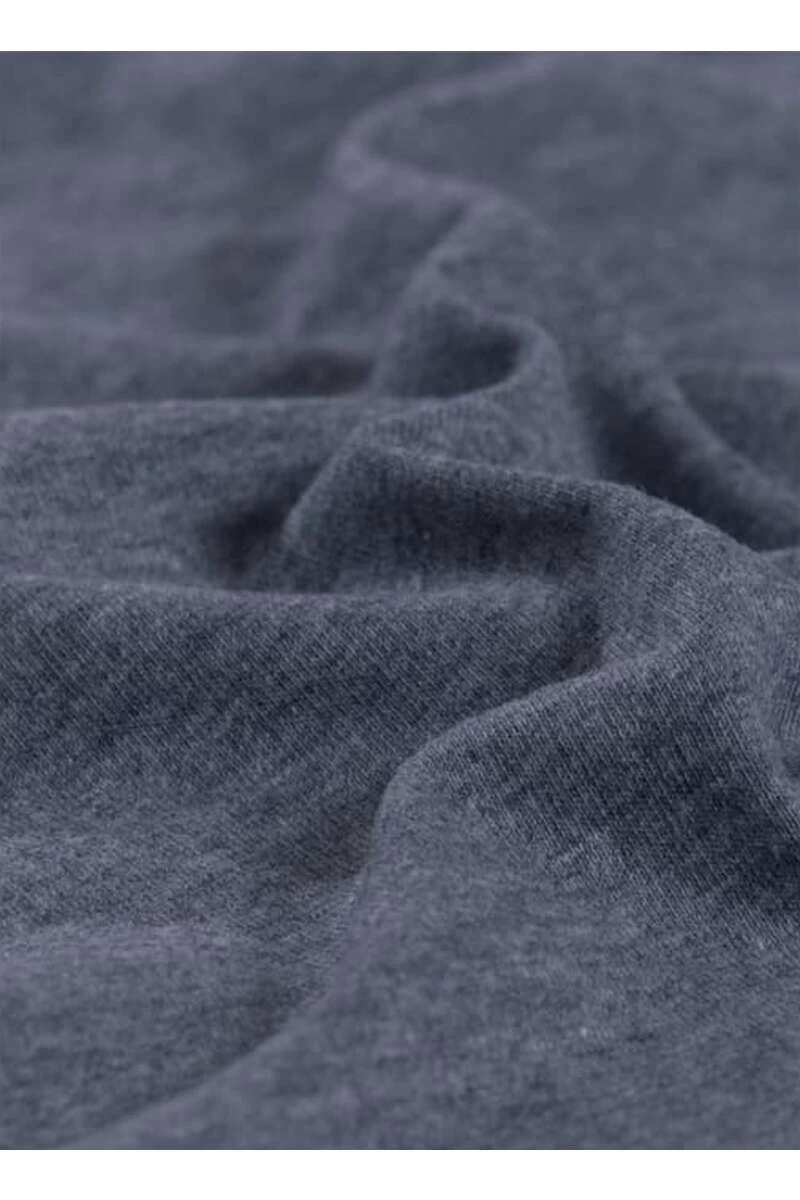 TRIGEMA Comfort Fit T-Shirt Henleykragen Steingrau, Melange 3 TRIGEMA Comfort Fit T-Shirt Henleykragen Steingrau, Melange – Bild 3