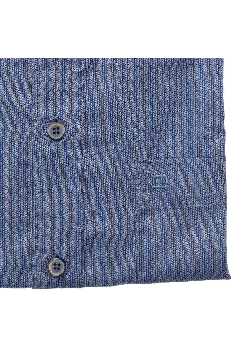 OLYMP Casual Modern Fit Hemd Marine, Einfarbig 5 OLYMP Casual Modern Fit Hemd Marine, Einfarbig – Bild 5