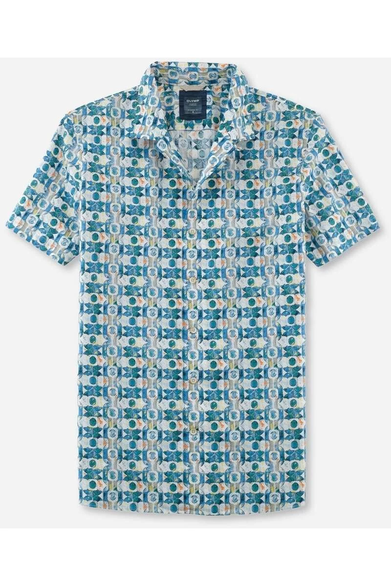 OLYMP Casual Modern Fit Hemd Grün, Gemustert 1 OLYMP Casual Modern Fit Hemd Grün, Gemustert