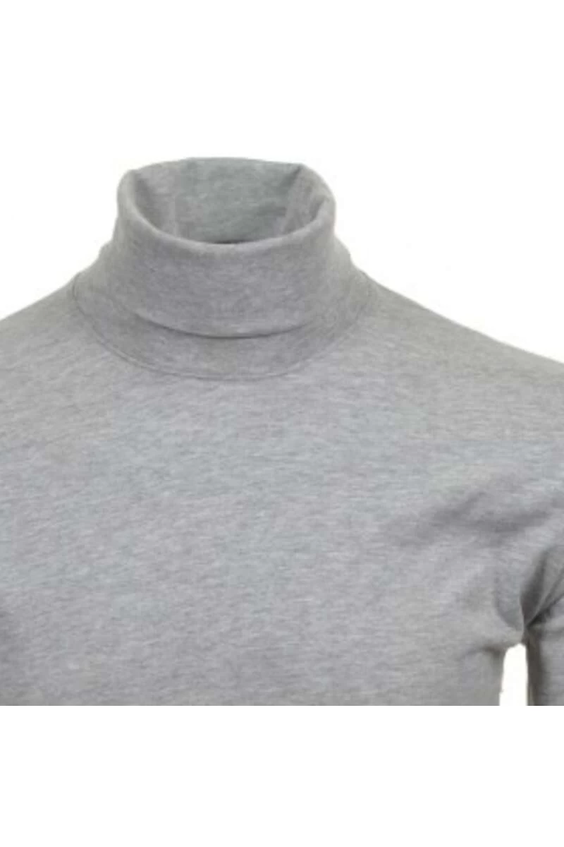 RAGMAN Regular Fit Herren Rollkragenshirt Grau 2 RAGMAN Regular Fit Herren Rollkragenshirt Grau – Bild 2