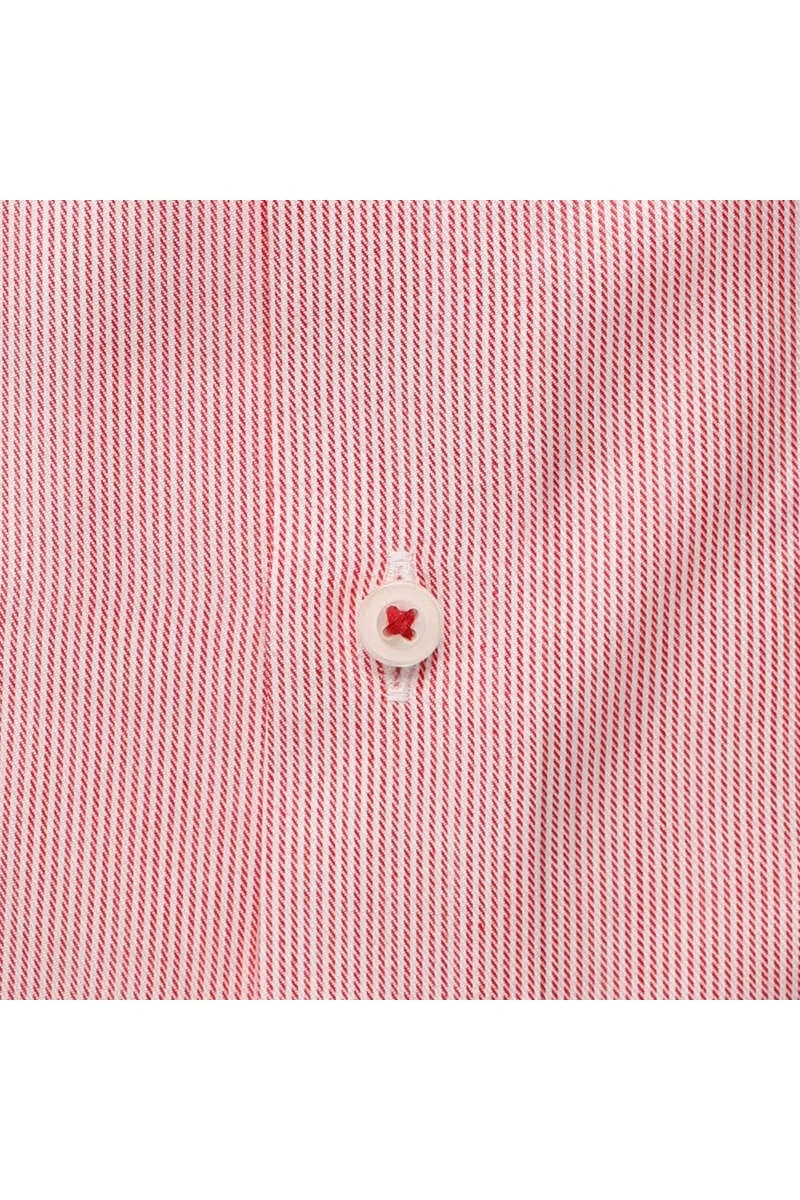 ETERNA Modern Fit Hemd Weinrot, Gestreift 4 ETERNA Modern Fit Hemd Weinrot, Gestreift – Bild 4