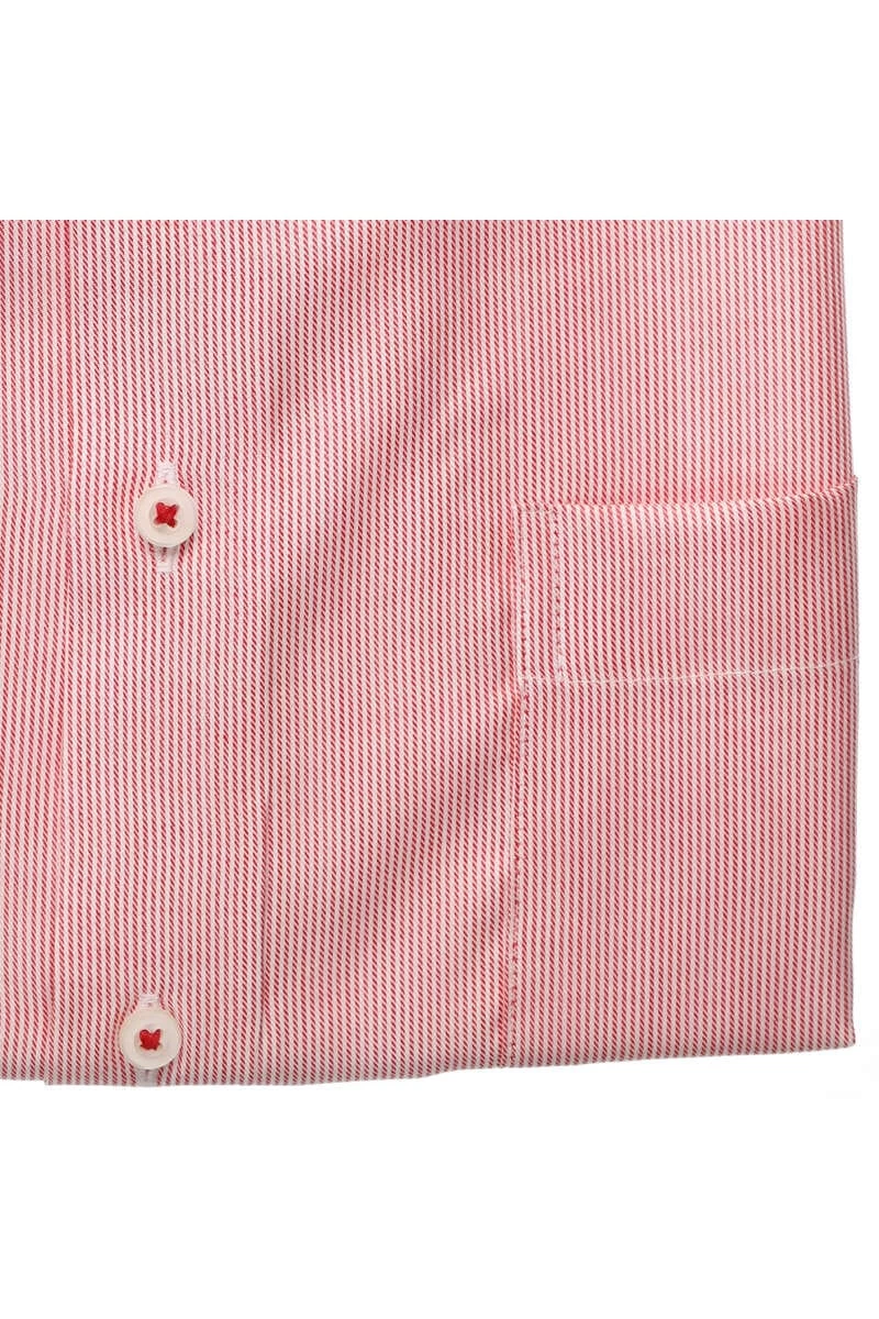 ETERNA Modern Fit Hemd Weinrot, Gestreift 5 ETERNA Modern Fit Hemd Weinrot, Gestreift – Bild 5
