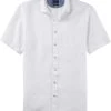 OLYMP Casual Modern Fit Leinenhemd Weiss,