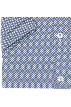 Pure Functional Slim Fit Jerseyhemd Mittelblau, Gemustert -Ho ho ho, Mode in Grün. 4029 22750 174 2 800