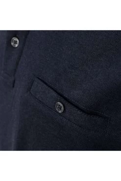 Casa Moda   Casual Fit Longsleeve Poloshirt Blau, Einfarbig -Ho ho ho, Mode in Grün. 403478000 147 3 800