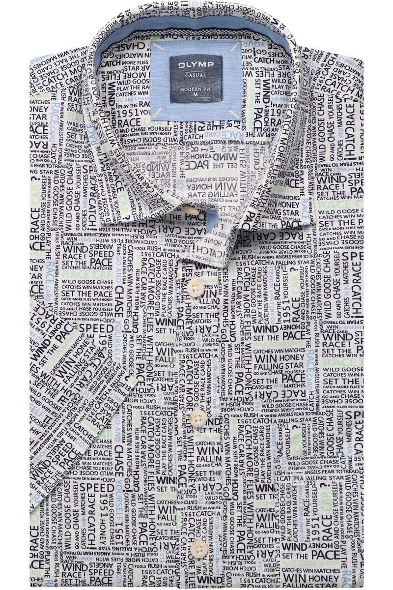 OLYMP Casual Modern Fit Hemd Weiss, 1 OLYMP Casual Modern Fit Hemd Weiss,