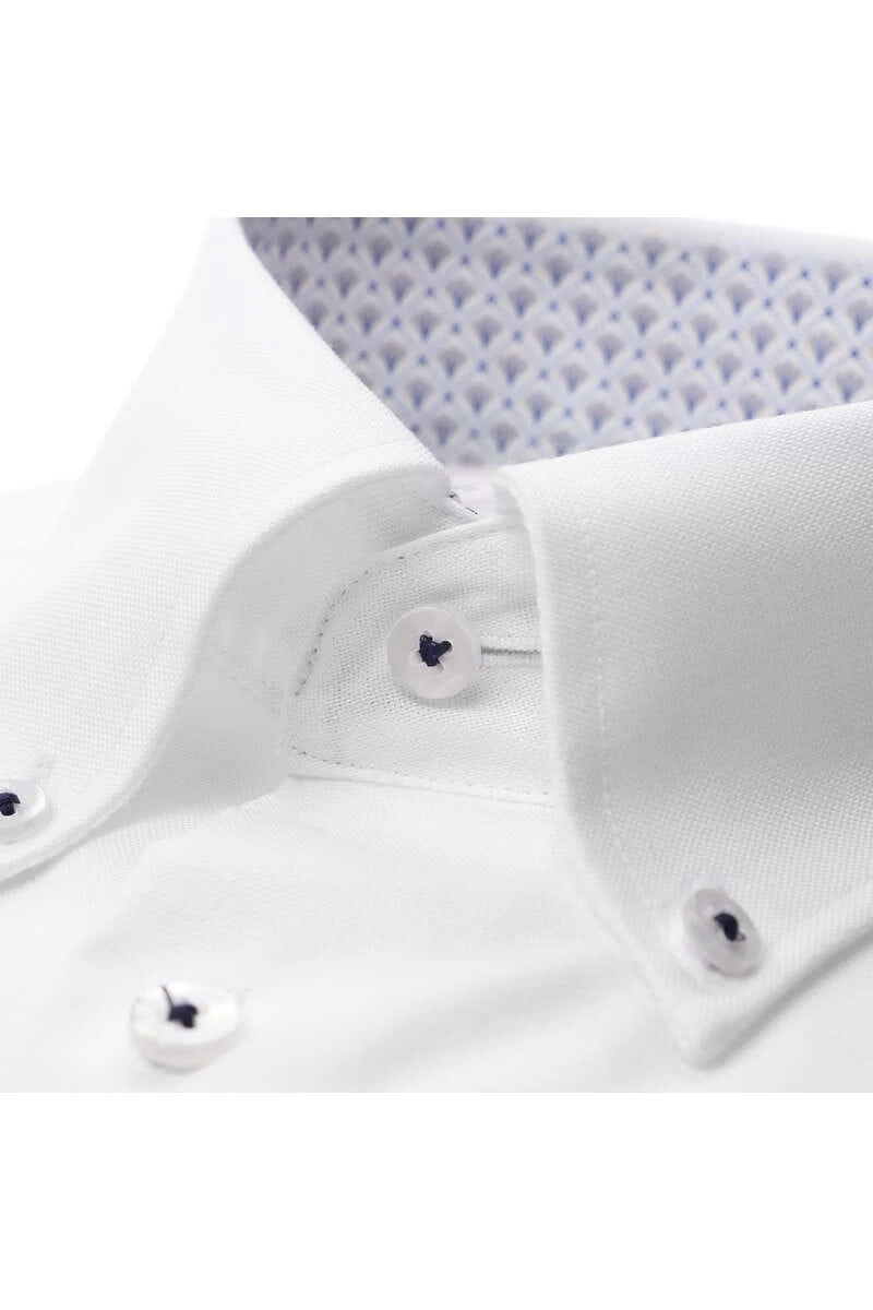 ETERNA Slim Fit Hemd Weiss, Einfarbig 2 ETERNA Slim Fit Hemd Weiss, Einfarbig – Bild 2