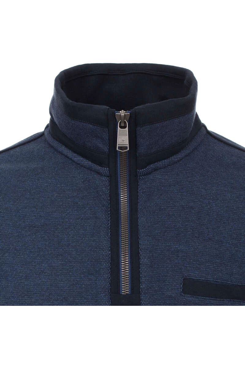 Casa Moda Casual Casual Fit TroyerZip Schwarz/blau 2 Casa Moda Casual Casual Fit TroyerZip Schwarz/blau – Bild 2