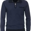 Casa Moda Casual Casual Fit TroyerZip Schwarz/blau