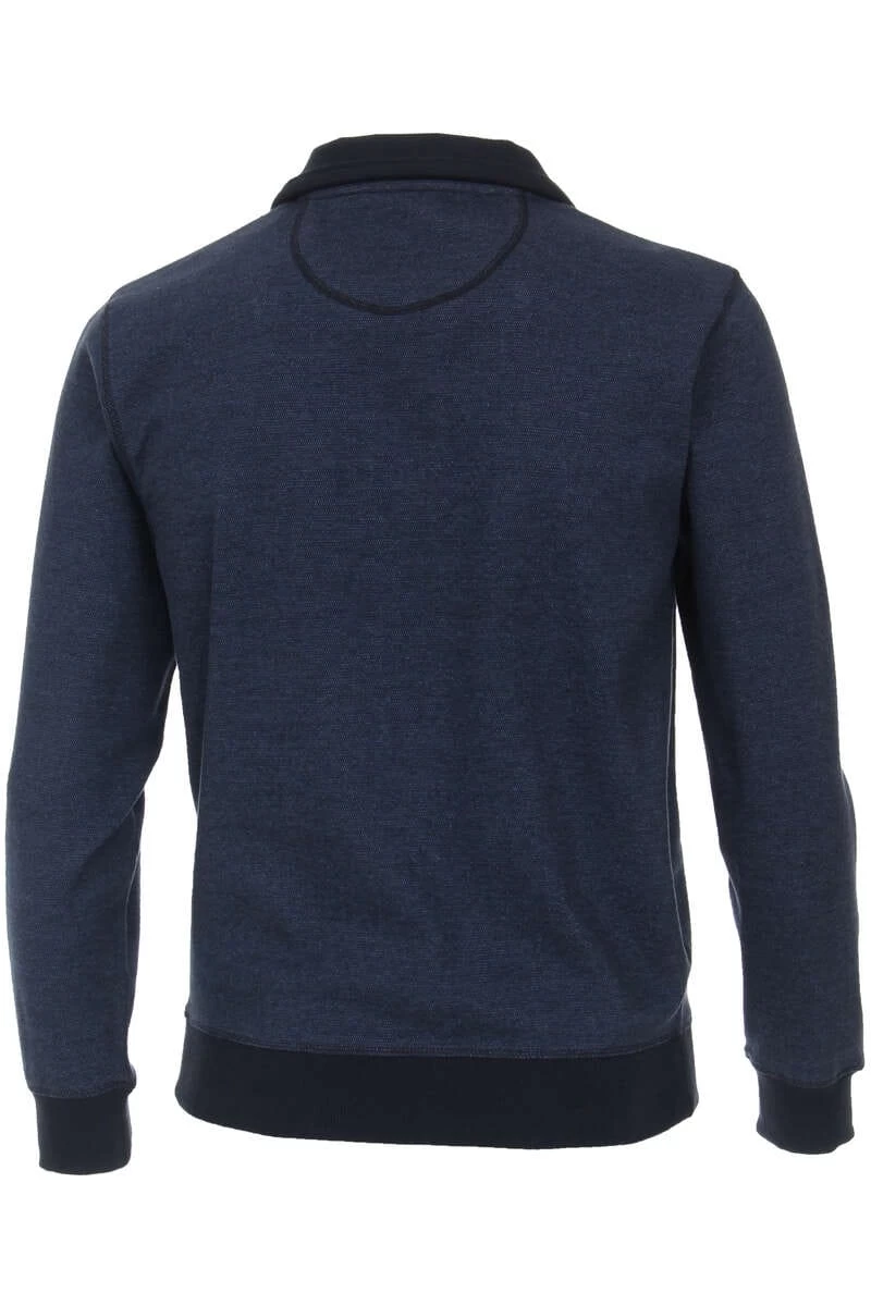 Casa Moda Casual Casual Fit TroyerZip Schwarz/blau 4 Casa Moda Casual Casual Fit TroyerZip Schwarz/blau – Bild 4