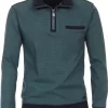 Casa Moda Casual Herren Strickjacke Zip Türkis