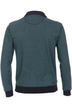 Casa Moda Casual Herren Strickjacke Zip Türkis -Ho ho ho, Mode in Grün. 413572800 393 9 800