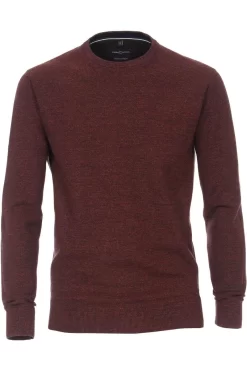 Casa Moda Herren Pullover Rundhals Orange