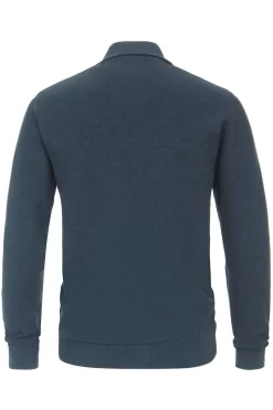 Casa Moda Casual Regular Fit TroyerZip Petrol -Ho ho ho, Mode in Grün. 413705900 192 8 800