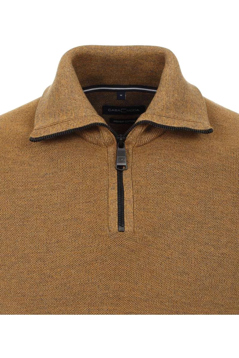 Casa Moda Casual Fit TroyerZip Gelb 2 Casa Moda Casual Fit TroyerZip Gelb – Bild 2