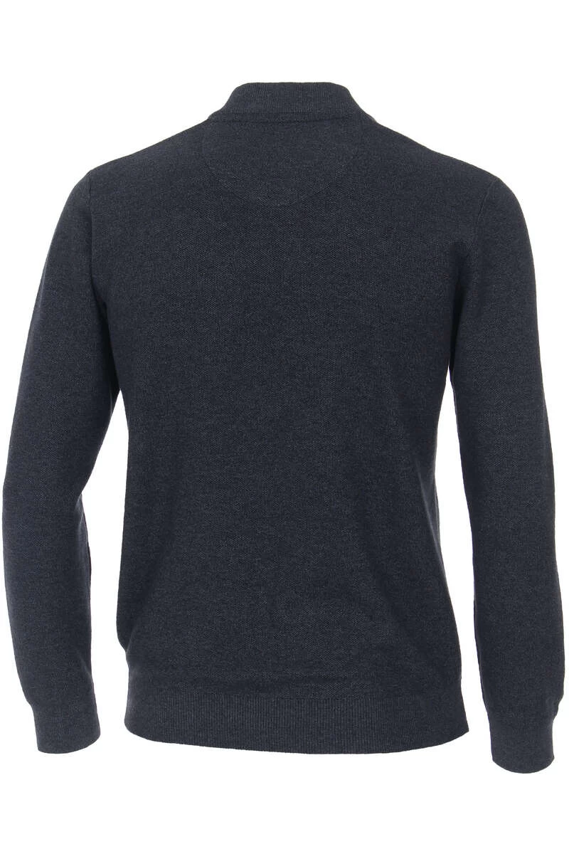 Casa Moda Herren Strickjacke Collegekragen Blau 4 Casa Moda Herren Strickjacke Collegekragen Blau – Bild 4