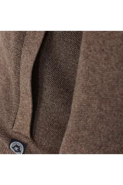 Casa Moda Herren Strickjacke Collegekragen Beige -Ho ho ho, Mode in Grün. 413706000 624 2 800