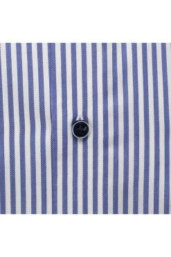 ETERNA Comfort Fit Hemd Dunkelblau, Gestreift 8 ETERNA Comfort Fit Hemd Dunkelblau, Gestreift -Ho ho ho, Mode in Grün. 4140 K196 16 3 800