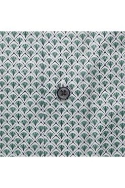 ETERNA Comfort Fit Hemd Grün, Gemustert 8 ETERNA Comfort Fit Hemd Grün, Gemustert -Ho ho ho, Mode in Grün. 4142 K19K 45 3 800