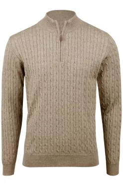 Stenströms Fitted Body TroyerZip Beige