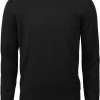 Stenströms Fitted Body Herren Pullover Rundhals Schwarz