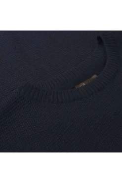 Stenströms Tailored Fit Herren Pullover Rundhals Navy -Ho ho ho, Mode in Grün. 420096 1355 190 2 800