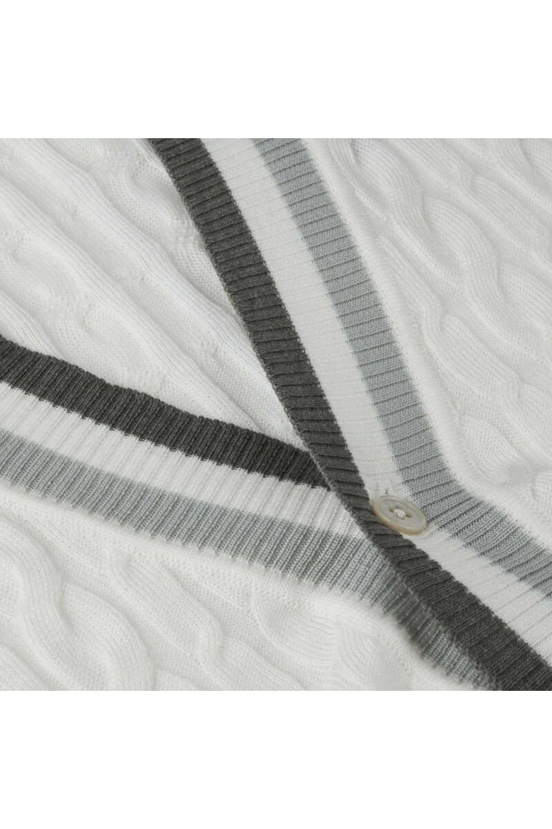 Stenströms Fitted Body CardiganKnopfleiste Beige 2 Stenströms Fitted Body CardiganKnopfleiste Beige – Bild 2