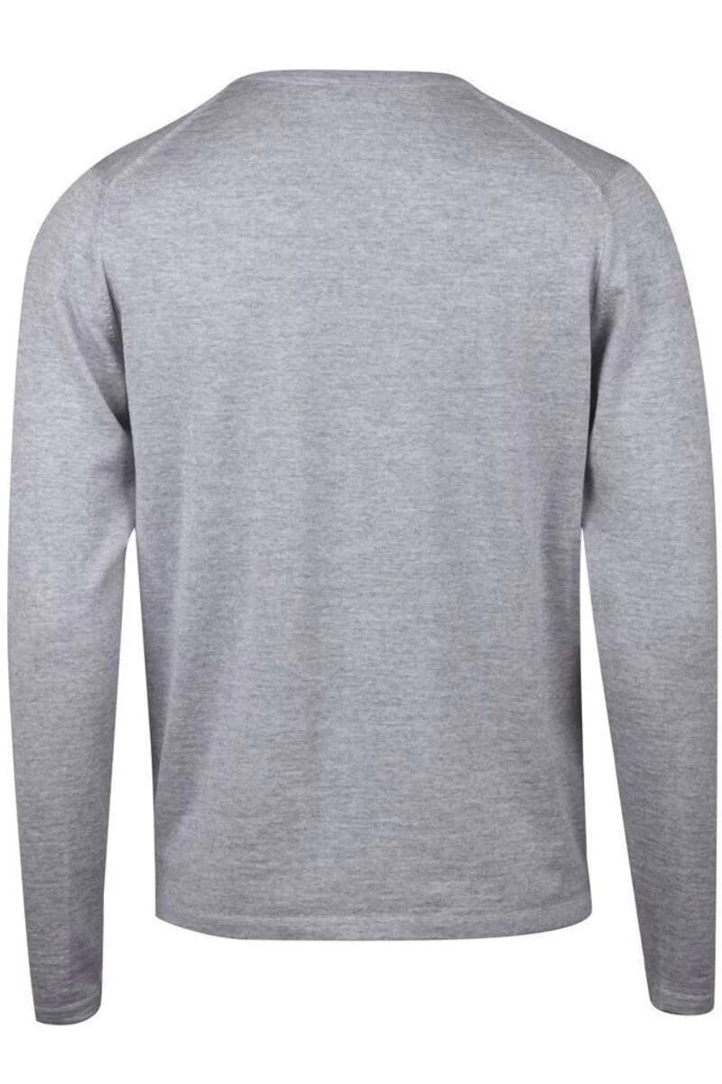 Stenströms Fitted Body Herren Pullover Rundhals Hellgrau 2 Stenströms Fitted Body Herren Pullover Rundhals Hellgrau – Bild 2