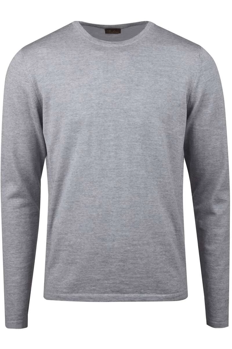 Stenströms Fitted Body Herren Pullover Rundhals Hellgrau 1 Stenströms Fitted Body Herren Pullover Rundhals Hellgrau