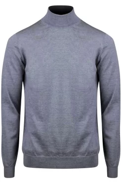 Stenströms Fitted Body Herren Rollkragenpullover Grau