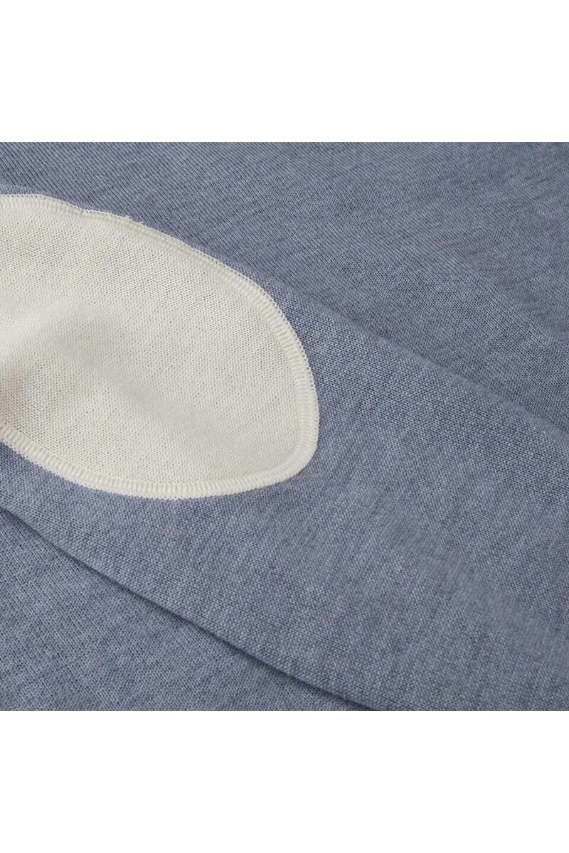 Stenströms Fitted Body Herren Strickpullover Rundhals Blau 4 Stenströms Fitted Body Herren Strickpullover Rundhals Blau – Bild 4