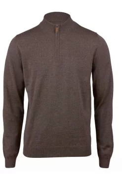 Stenströms Fitted Body TroyerZip Braun