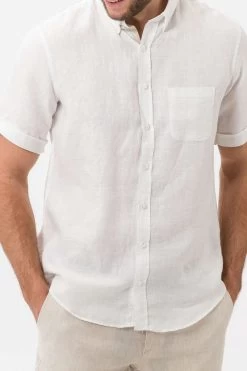 Brax Modern Fit Hemd Weiss, Einfarbig -Ho ho ho, Mode in Grün. 423708 74413900 99 8 800