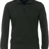 Casa Moda Casual Fit Sweatshirt Zip Grün