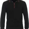 Casa Moda Casual Fit Sweatshirt Zip Schwarz
