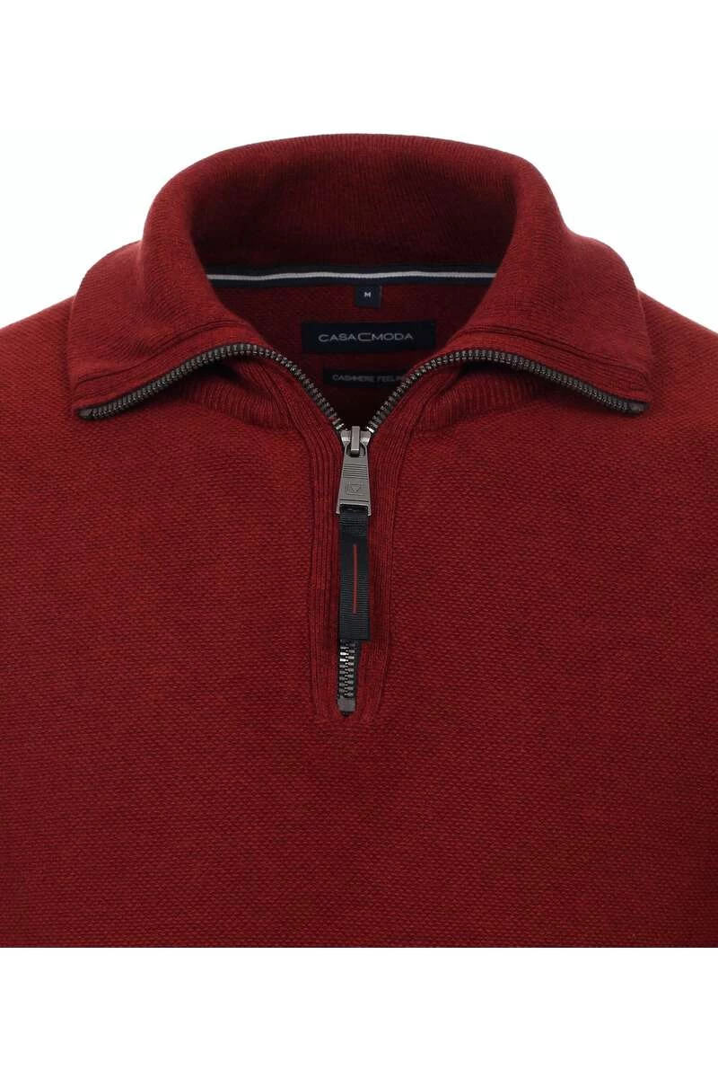 Casa Moda Casual Fit TroyerZip Orange 2 Casa Moda Casual Fit TroyerZip Orange – Bild 2