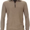Casa Moda Casual Fit TroyerZip Braun