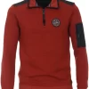 Casa Moda Casual Fit Sweatshirt Zip Braun