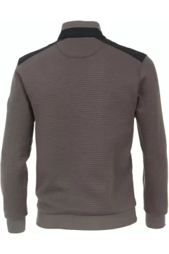 Casa Moda Casual Fit Sweatshirt Zip Dunkelgrau -Ho ho ho, Mode in Grün. 423914800 757 5 800