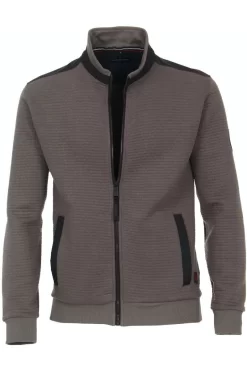 Casa Moda Casual Fit Sweatshirt Zip Dunkelgrau
