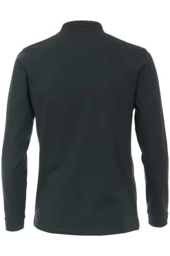 Casa Moda   Casual Fit Longsleeve Poloshirt Grün, Einfarbig -Ho ho ho, Mode in Grün. 423916400 343 9 800