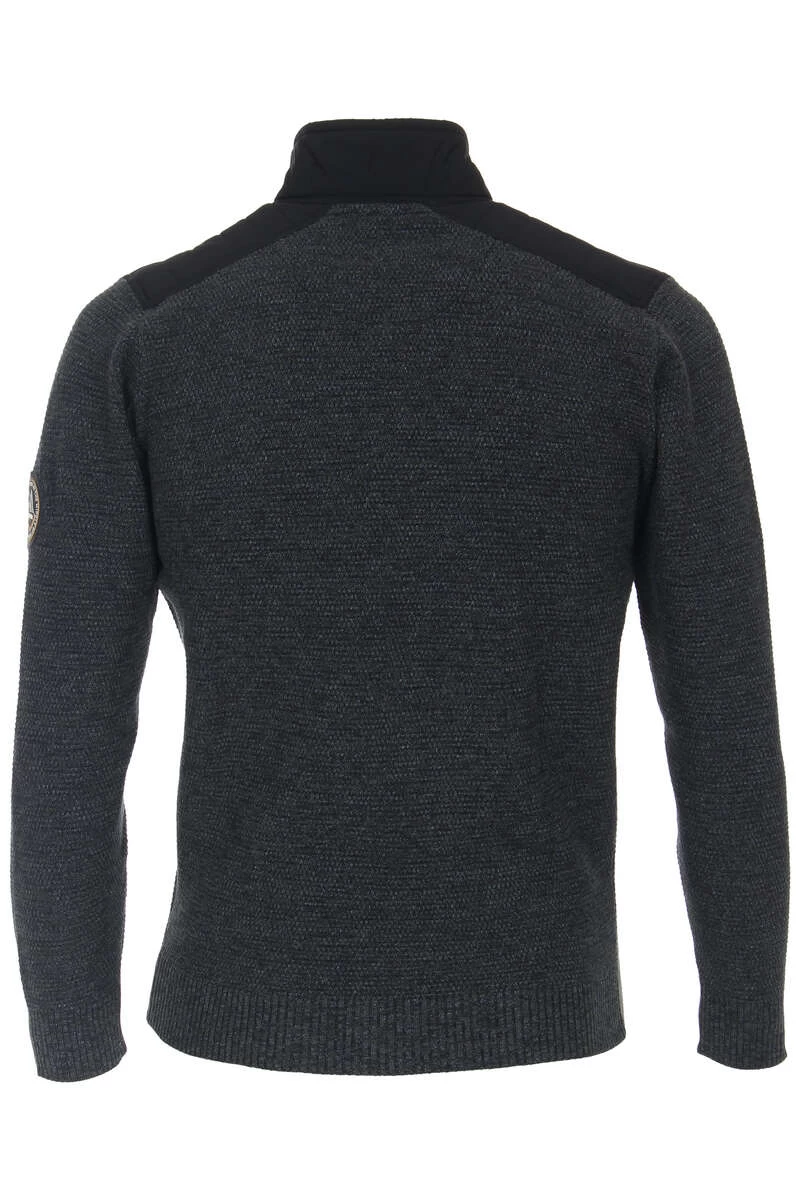 Casa Moda Casual Fit TroyerZip Dunkelblau 3 Casa Moda Casual Fit TroyerZip Dunkelblau – Bild 3