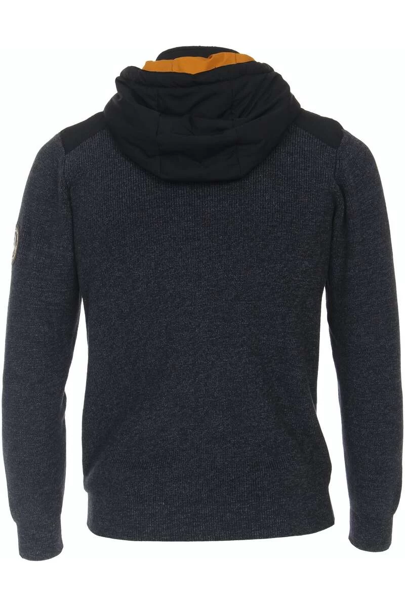 Casa Moda Casual Fit Herren Strickjacke Zip Dunkelblau 5 Casa Moda Casual Fit Herren Strickjacke Zip Dunkelblau – Bild 5