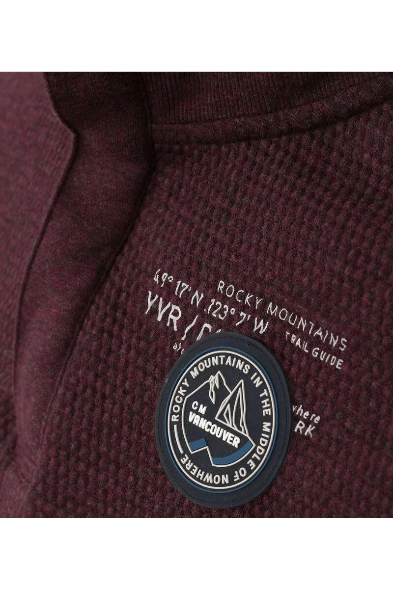 Casa Moda Casual Fit Sweatshirt Knopfleiste Weinrot 4 Casa Moda Casual Fit Sweatshirt Knopfleiste Weinrot – Bild 4