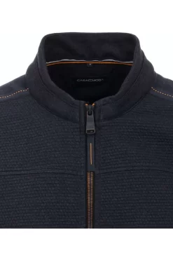 Casa Moda Casual Fit Herren Strickjacke Zip Navy -Ho ho ho, Mode in Grün. 423950400 105 4 800