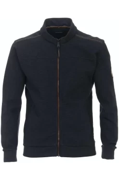 Casa Moda Casual Fit Herren Strickjacke Zip Navy