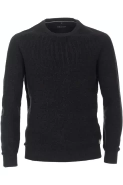 Casa Moda Casual Fit Herren Pullover Rundhals Navy