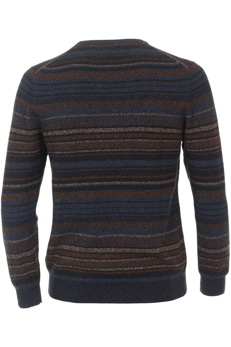 Casa Moda Casual Fit Herren Pullover Rundhals Braun/blau 3 Casa Moda Casual Fit Herren Pullover Rundhals Braun/blau – Bild 3