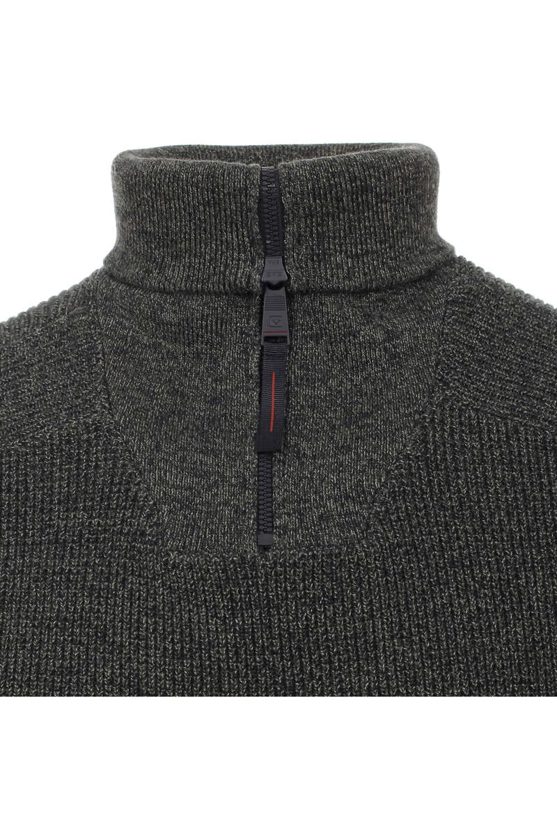 Casa Moda Casual Fit TroyerZip Dunkelgrün 2 Casa Moda Casual Fit TroyerZip Dunkelgrün – Bild 2