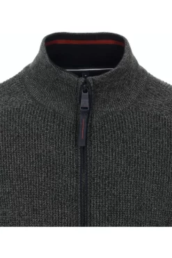 Casa Moda Casual Fit Herren Strickjacke Zip Grün -Ho ho ho, Mode in Grün. 423951300 340 3 800